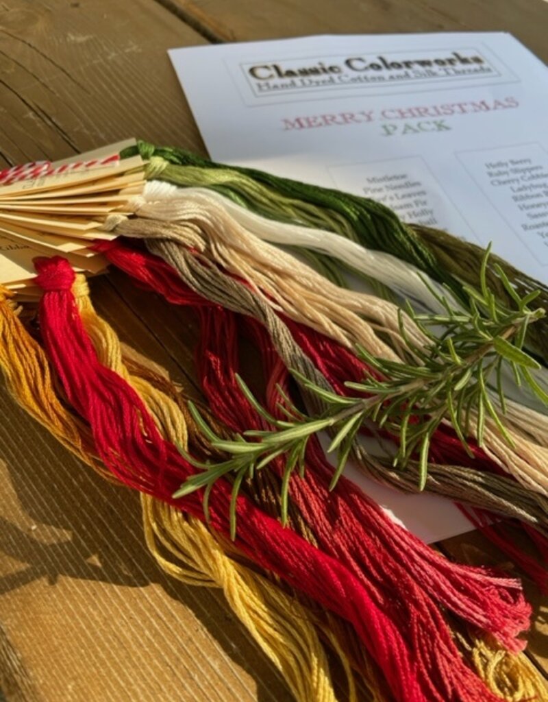 Classic Colorworks - Merry Christmas 2023 Pack of 20 Threads with Chart