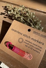 allstitch - Warm Tone 9mm Stitch Markers (set of 32)