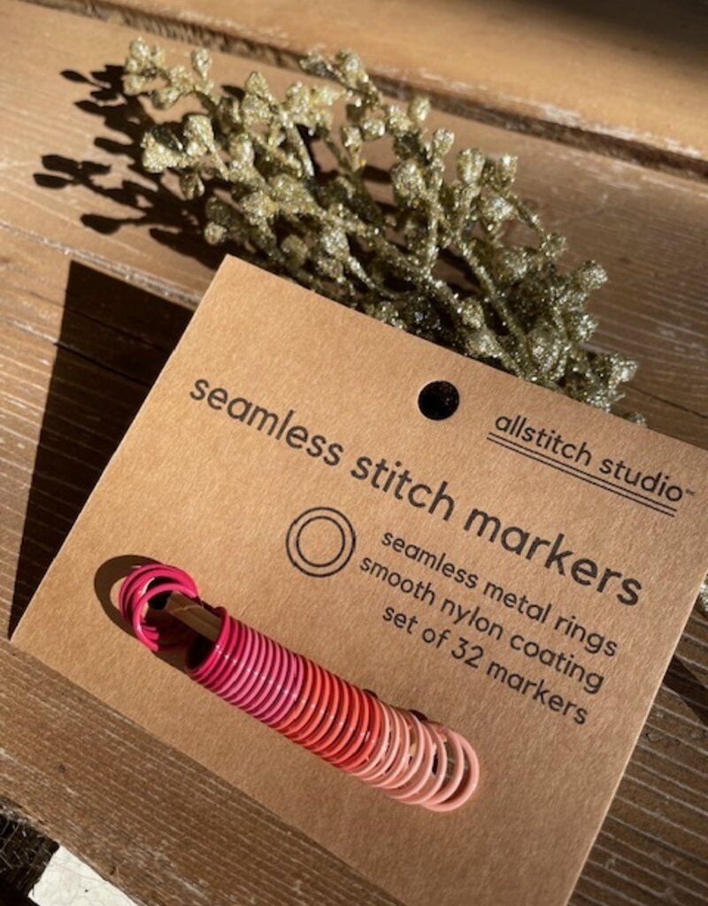 allstitch - Warm Tone 9mm Stitch Markers (set of 32)