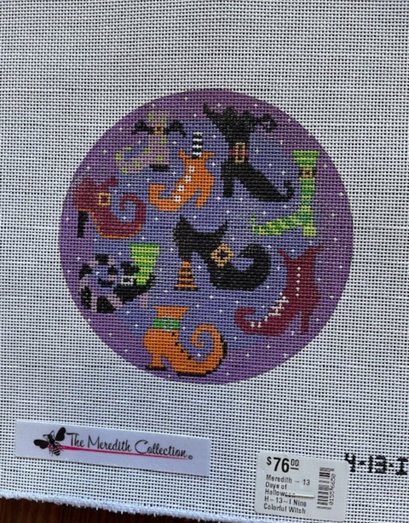 Meredith - 13 Days of Halloween H-13-I Nine Colorful Witch Boots (18M)