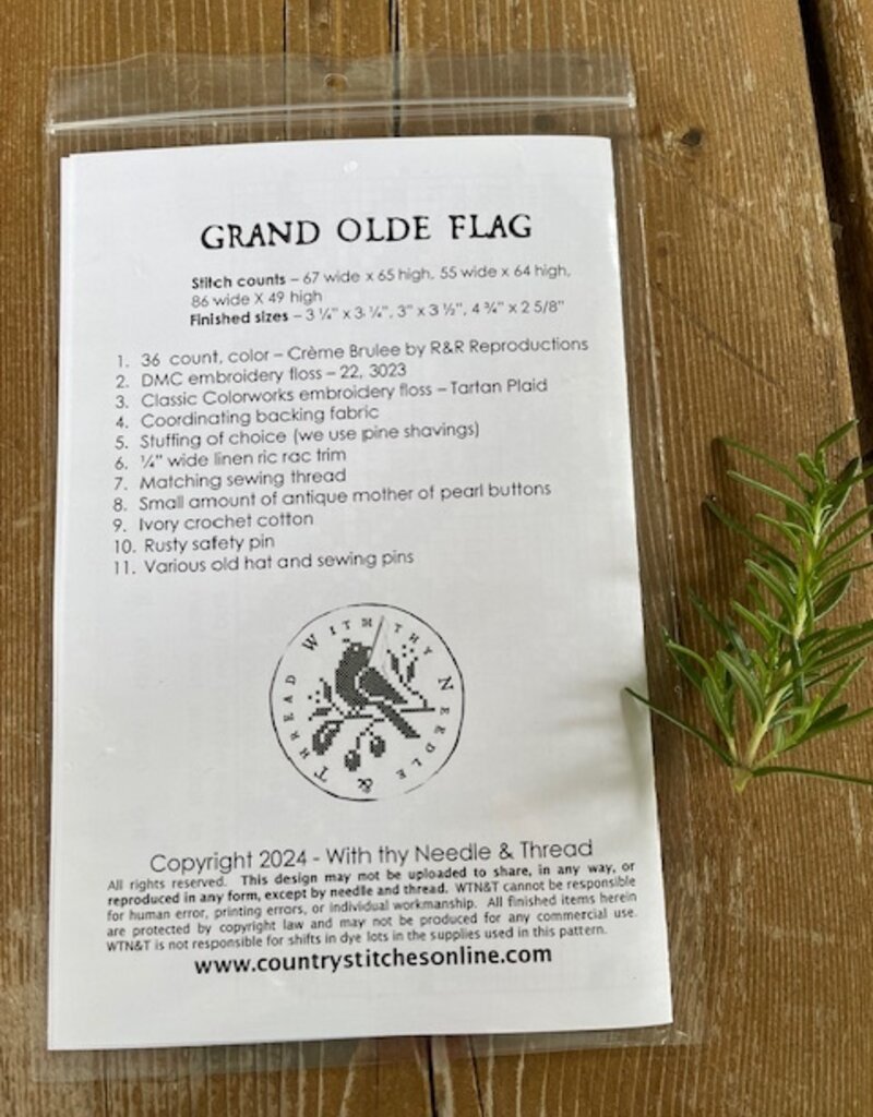 Country Stitches - CS344 Grand Olde Flag