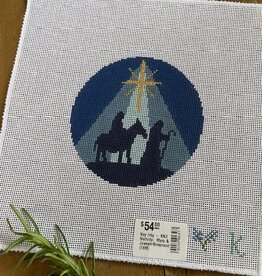 Kay Irby - KN3 Nativity:  Mary & Joseph Ornament (18M)