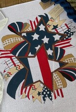 Alice Peterson - 4648 Fourth of July Bow (13M)   12x12"
