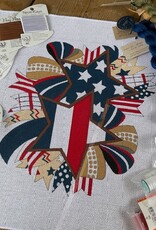 Alice Peterson - 4648 Fourth of July Bow (13M)   12x12"