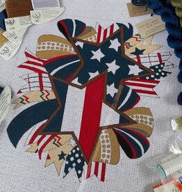 Alice Peterson - 4648 Fourth of July Bow (13M)   12x12"