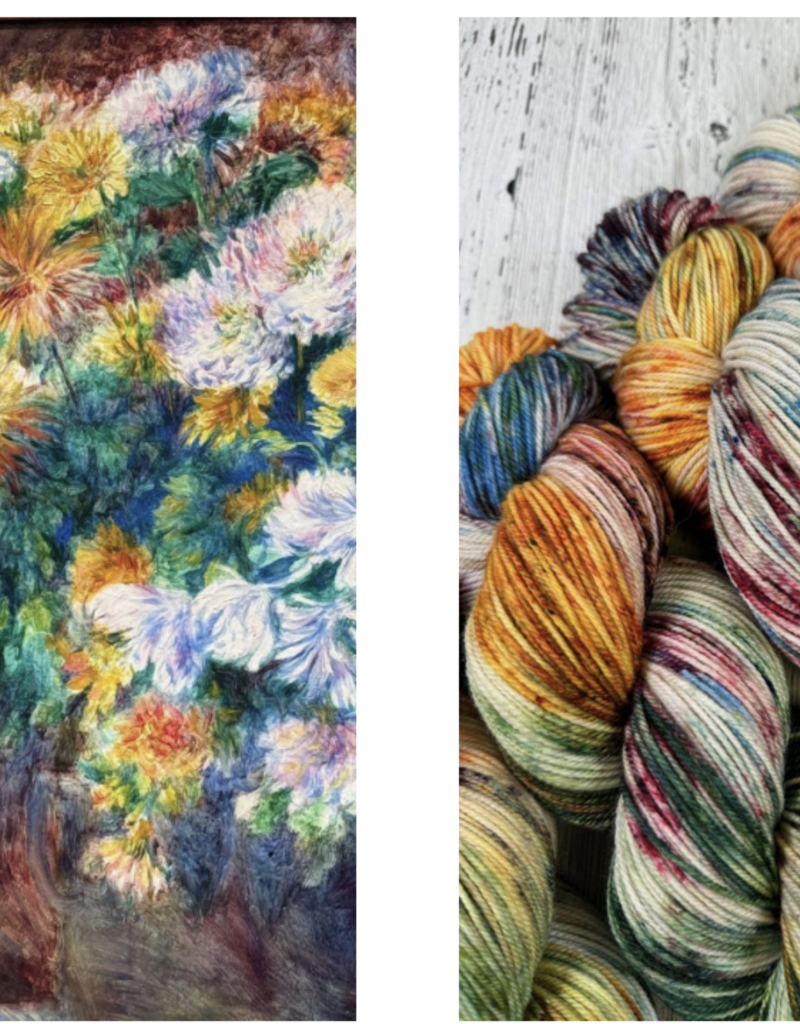 Ancient Arts Socknado,  Renoir, Chyrsanthemums, COTM (07/24)