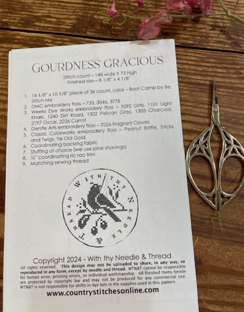 Country Stitches - CS347 Gourdness Gracious
