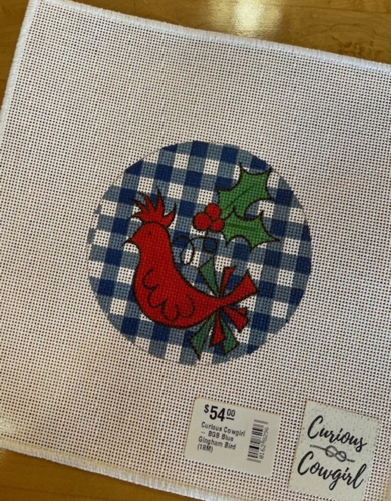 Curious Cowgirl - BGB Blue Gingham Bird (18M)