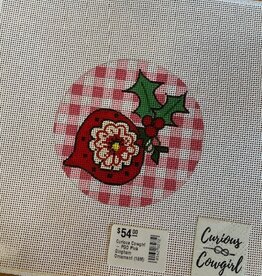 Curious Cowgirl - PGO Pink Gingham Ornament (18M)