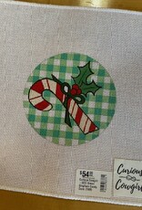 Curious Cowgirl -GCC Green Gingham Candy Cane (18M)