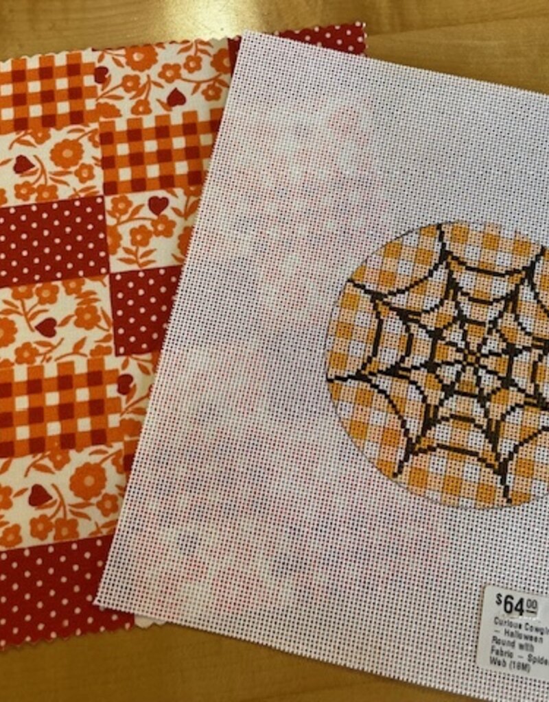 Curious Cowgirl - Halloween Round with Fabric - Spider Web (18M)
