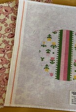 Curious Cowgirl - Pink Beribboned) Round with Vintage Fabric (18M)