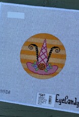 EyeCandy - HW150A Pretty Spooky Witch Hat (18M).  4" Round
