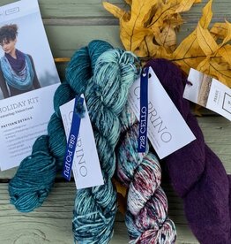 Malabrigo = HK24 Holiday Kit  2024, Union Cowl with Caprino & Prairie