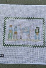 Mary Cam Designs - MCD23 Wise Men with Camel and Green Border (13M)
