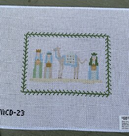 Mary Cam Designs - MCD23 Wise Men with Camel and Green Border (13M)
