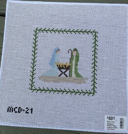 Mary Cam Designs - MCD21 Mary, Joseph & Baby with Green Border (13M)