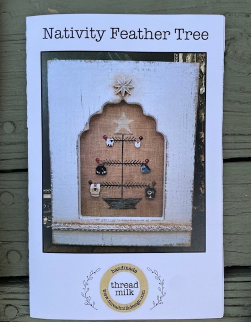 Thread Milk - Nativity Feather Tree with Buttons