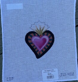 Colors of Praise - JW402 Pink Heart on Teal & Beige(18M)