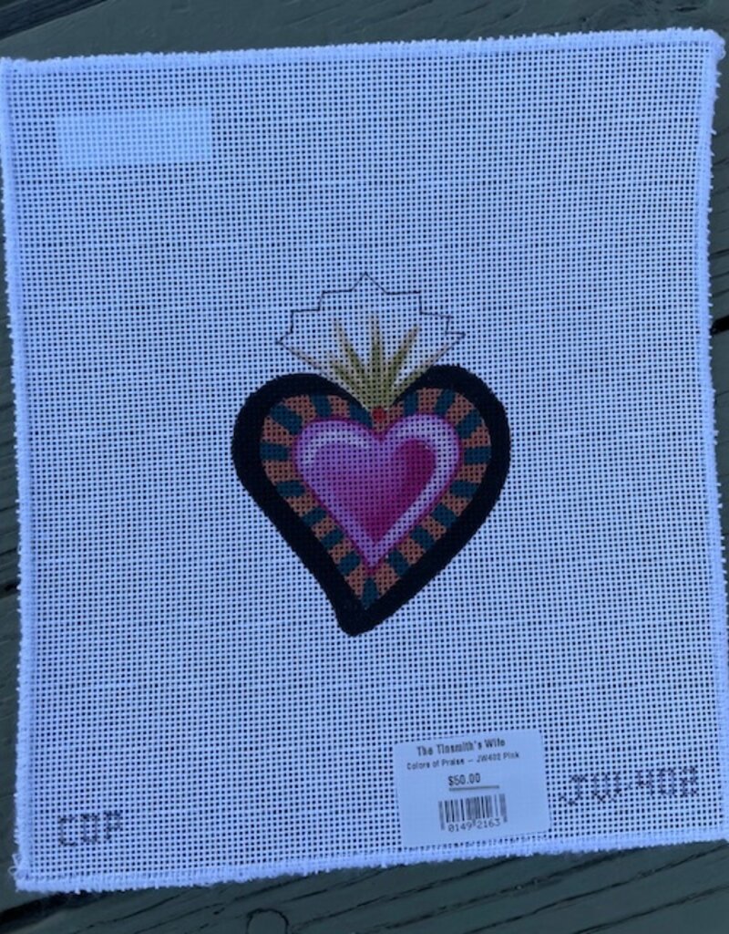 Colors of Praise - JW402 Pink Heart on Teal & Beige(18M)