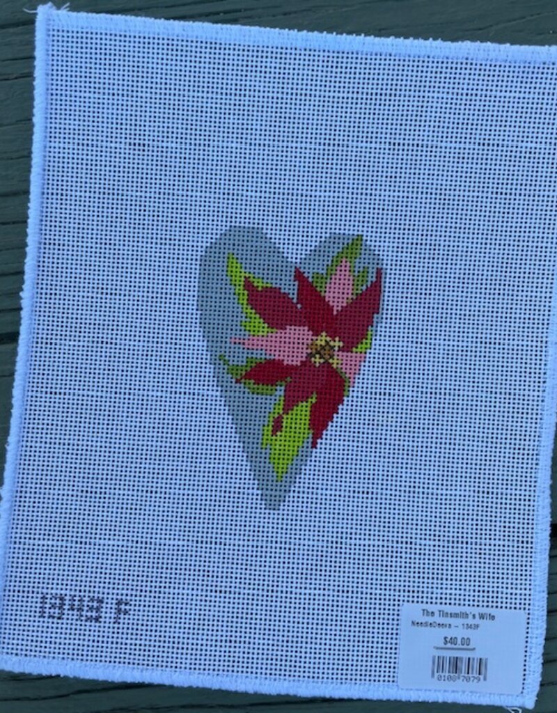 NeedleDeeva - 1343F Poinsettia Heart (18M)