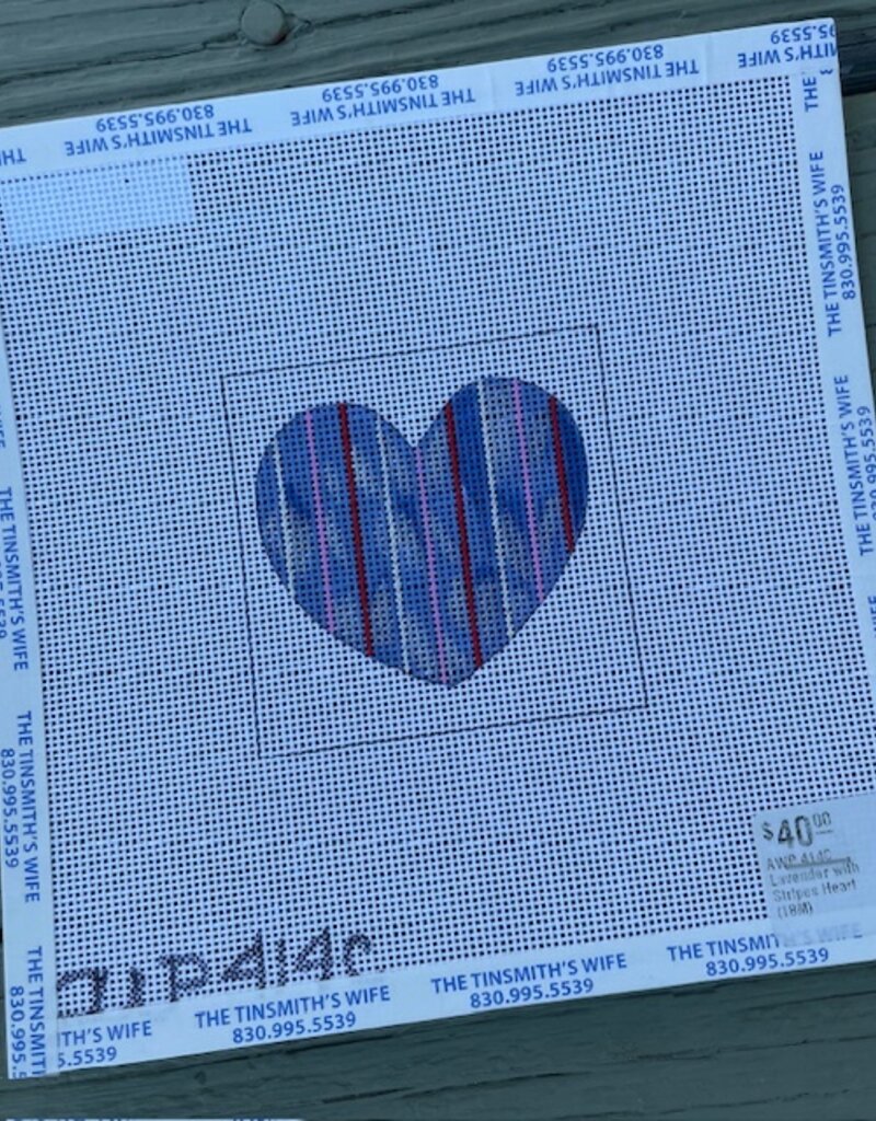 AWP 414C Lavender with Stripes Heart (18M)