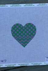 H072 Happy Heart #2, Green (18M) - 5x5