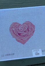 Laura Love - ORN-H Rose Heart, Small, Pink  (18M)