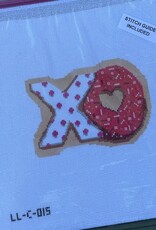 Laura Love - LL-C-015 XO Cookie with Stitch Guide