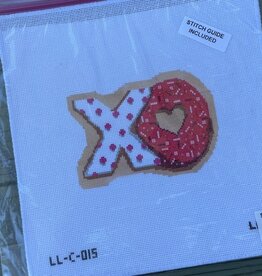Laura Love - LL-C-015 XO Cookie with Stitch Guide