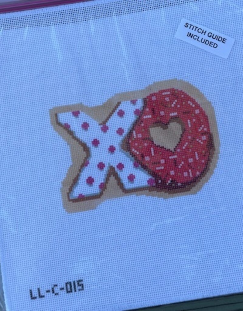 Laura Love - LL-C-015 XO Cookie with Stitch Guide