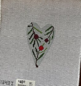 NeedleDeeva - 1343i Pine Boughs Christmas Tree Heart (18M)