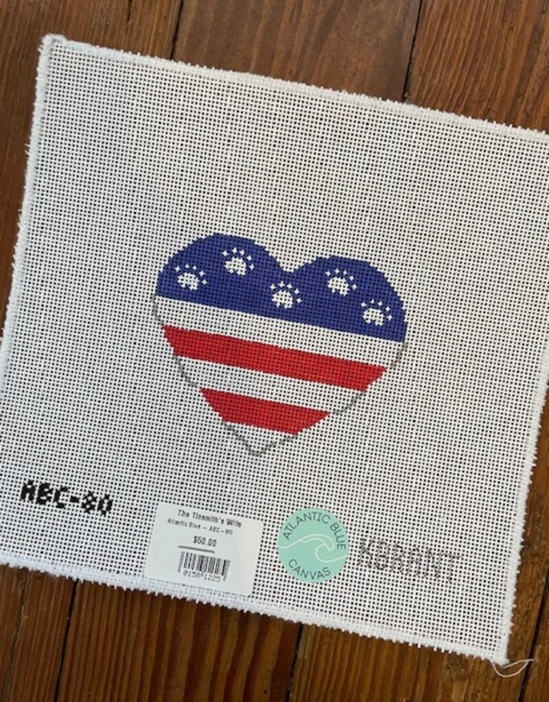 Atlantic Blue - ABC-80 Patritic Paw Print Heart  (18M)