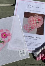 Patricia Sone - 105D Gingham Heart with Stitch Guide  (18M)