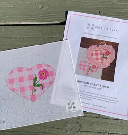 Patricia Sone - 105D Gingham Heart with Stitch Guide  (18M)