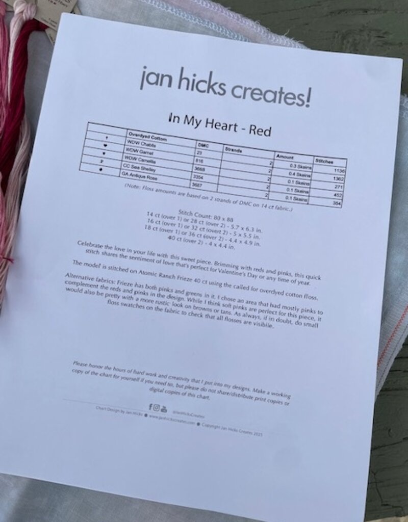 Jan Hicks - In My Heart - Red