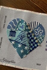 Glorafilia - GL5027 Blue & White Heart Kit   (14M))      8" square