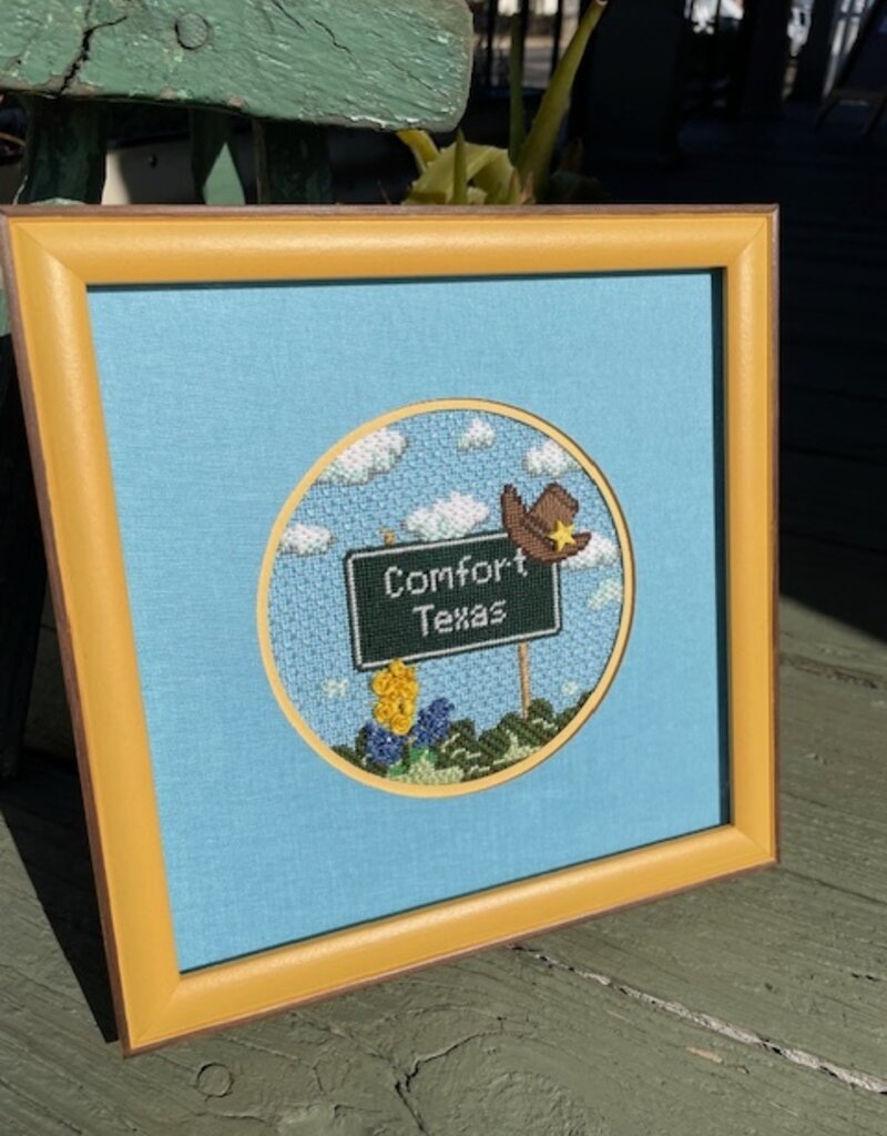 Curious Cowgirl - Comfort Texas 5" Round (18M)