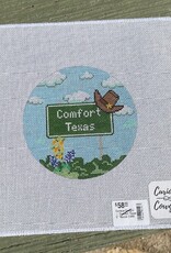 Curious Cowgirl - Comfort Texas 5" Round (18M)