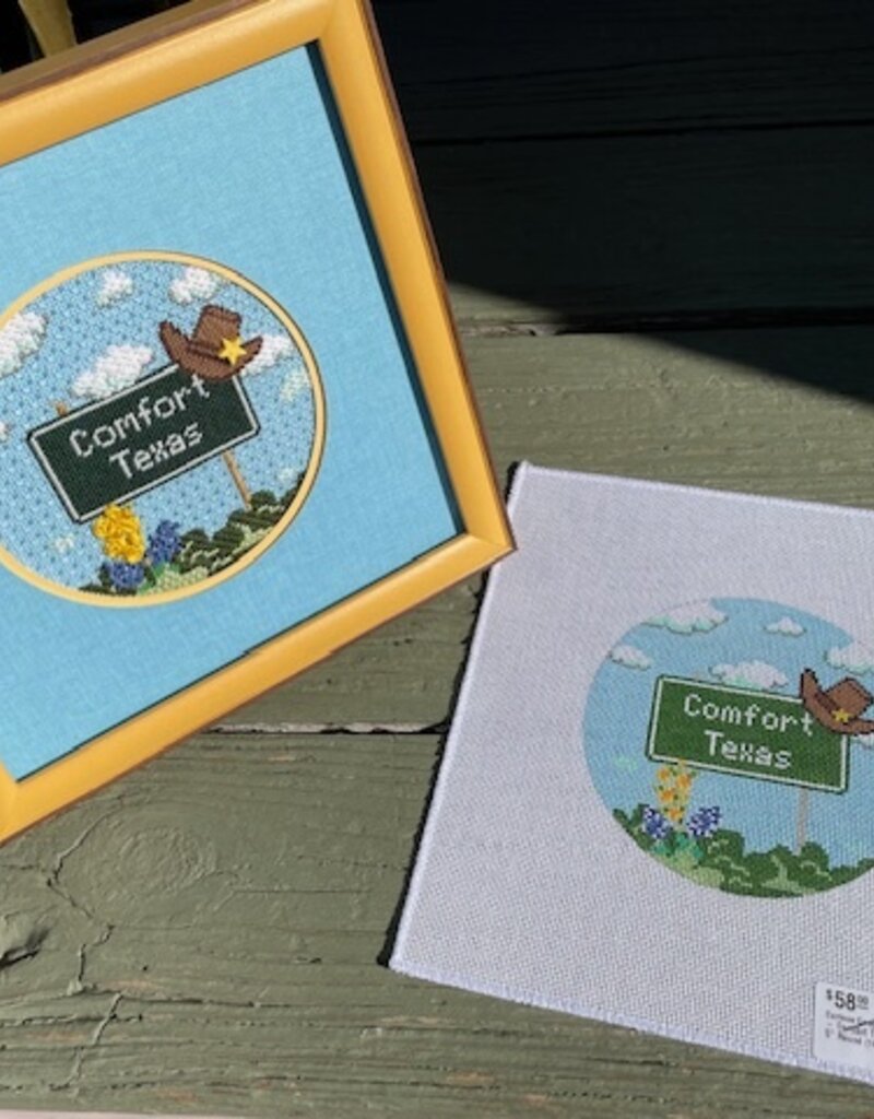 Curious Cowgirl - Comfort Texas 5" Round (18M)