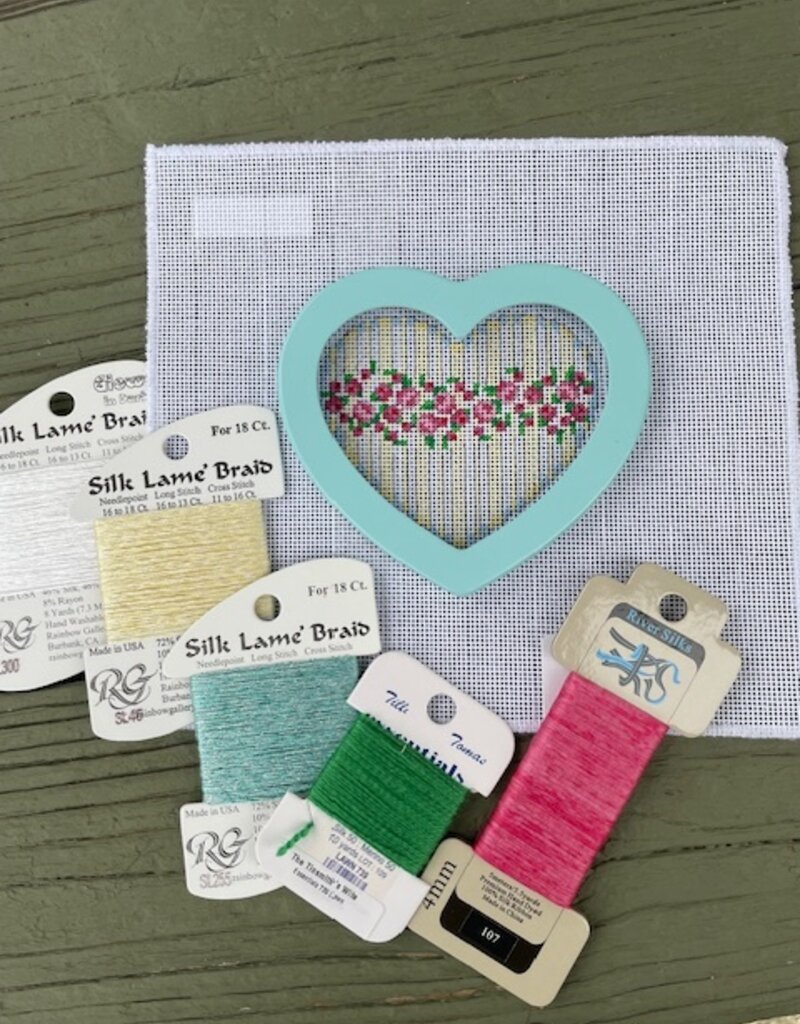 Associated Talents - HE864  Rosebud Heart with Stripes (18M)