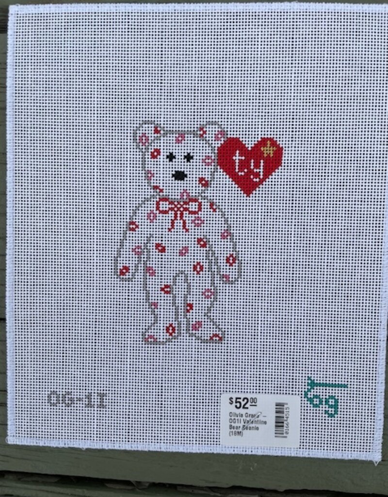 Olivia Grace - OG1I Valentine Bear Beanie (18M)
