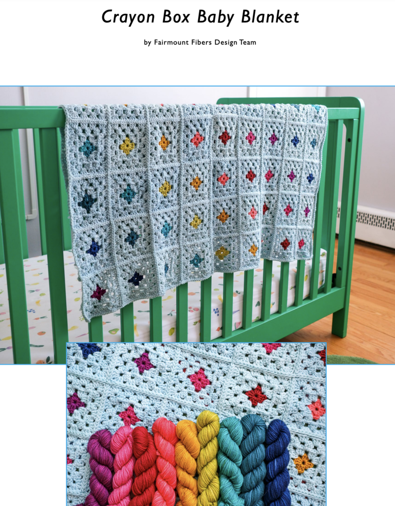 Manos Alegria Grande Crayon Box Blanket, Oxygen