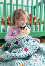 Manos Alegria Grande Crayon Box Blanket, Oxygen