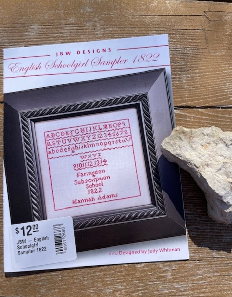 JBW - English Schoolgirl Sampler 1822