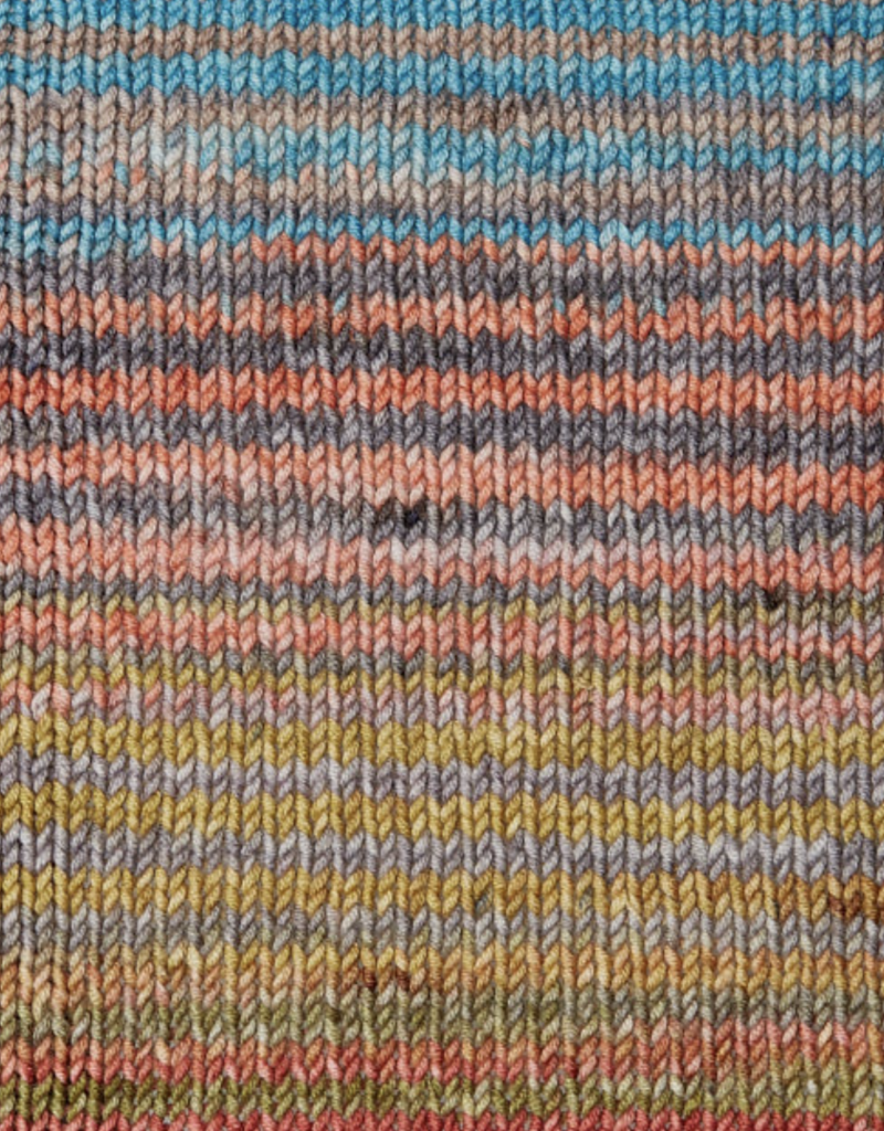 Urth Uneek Fingering 3027, Browm. Teal, Pink