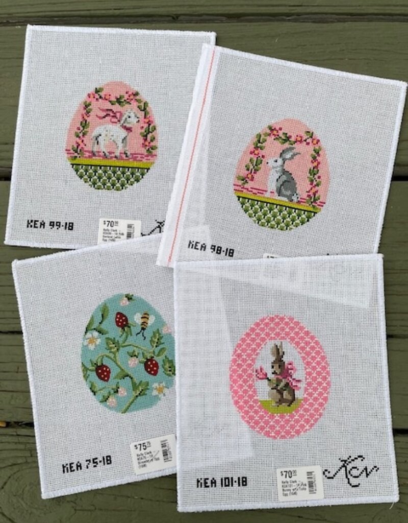 Kelly Clark - KEA98-18 Pink Garland Bunny Egg (18M)