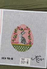 Kelly Clark - KEA98-18 Pink Garland Bunny Egg (18M)