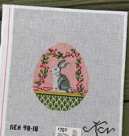 Kelly Clark - KEA98-18 Pink Garland Bunny Egg (18M)