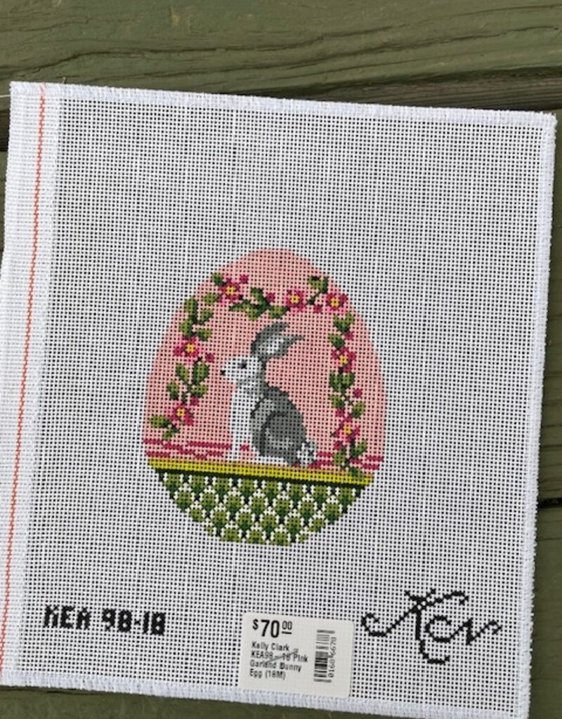 Kelly Clark - KEA98-18 Pink Garland Bunny Egg (18M)